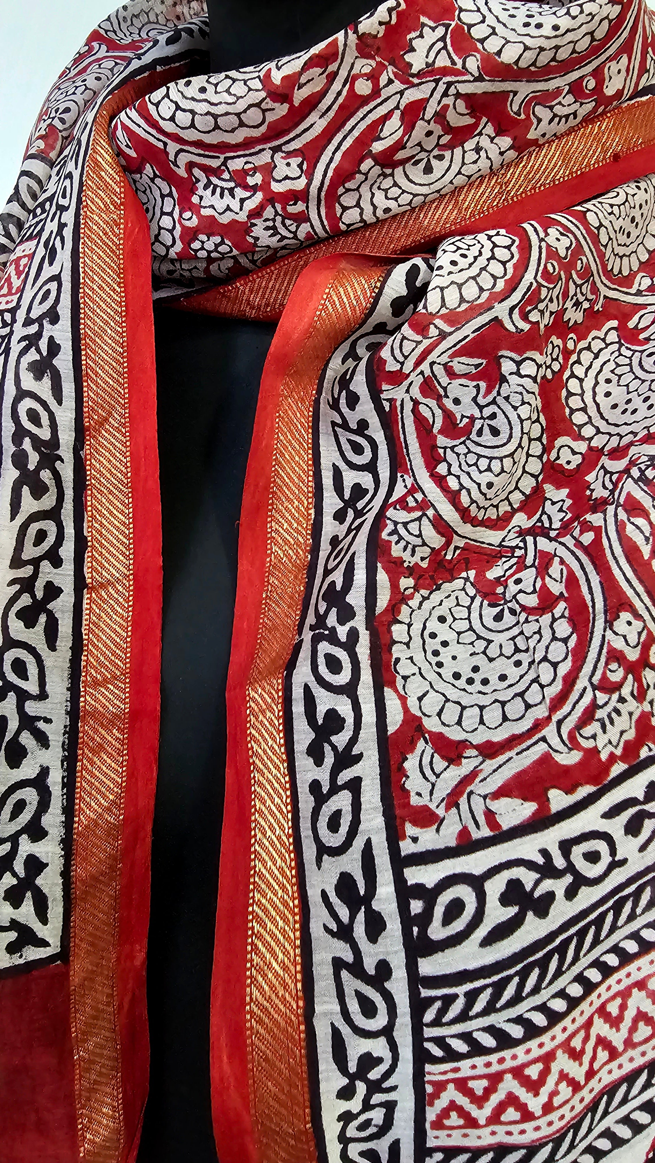 Stole with Bagh prints, making  it the perfect accessory and cherished gift for every occasion.
