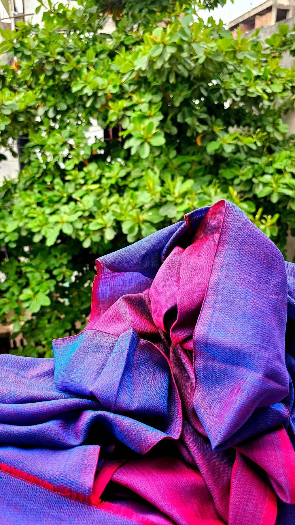 Two Tone Fabric in pure Cotton woven on 4 Pedal Handloom.