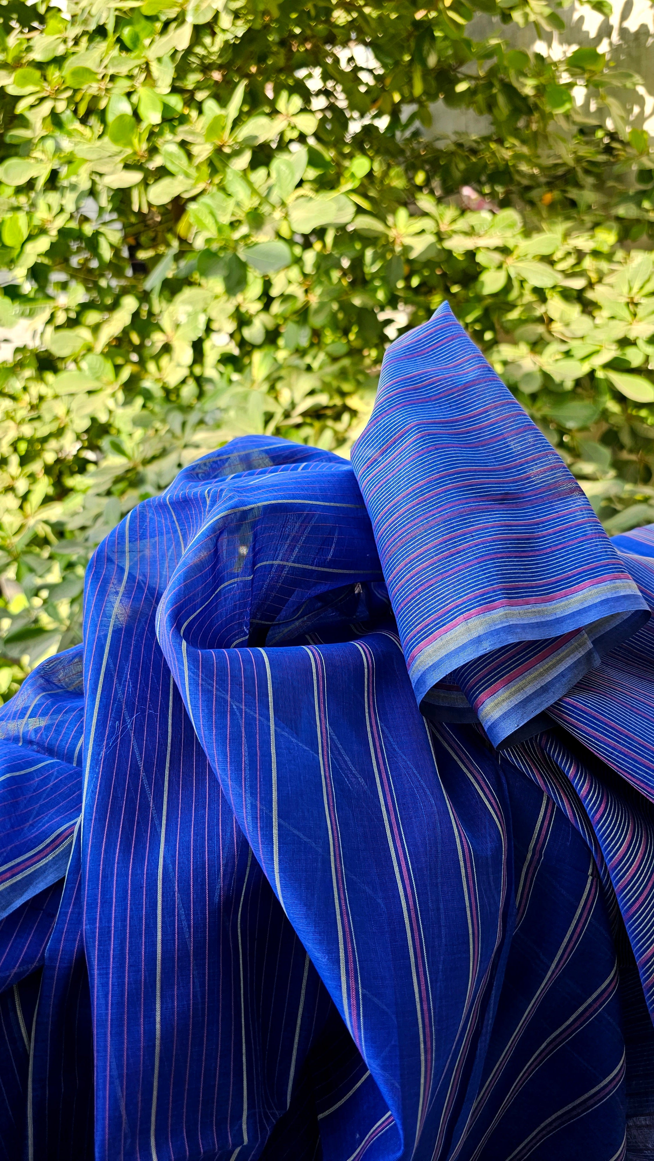 Strut in Fabric Stripes: Blue Warp Fashion Playground