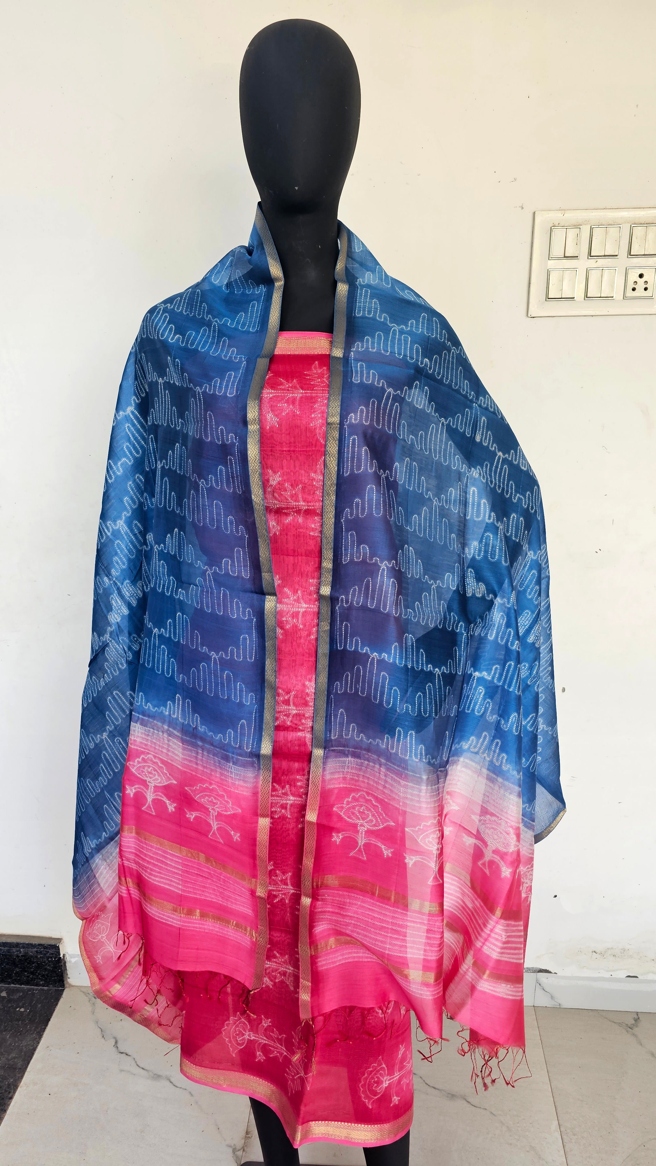 Shibori Serenity: Elevate Your Style with Exquisite Top and Dupatta Sets – Perfect for Every Occasion.