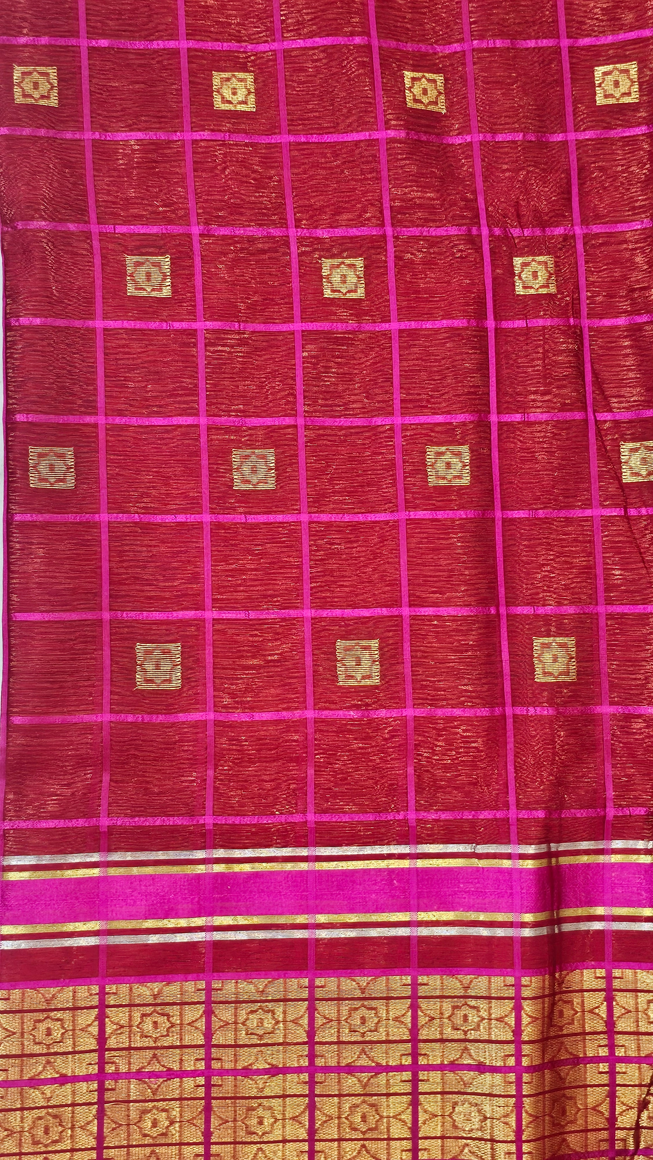 Maheshwari  square buti saree