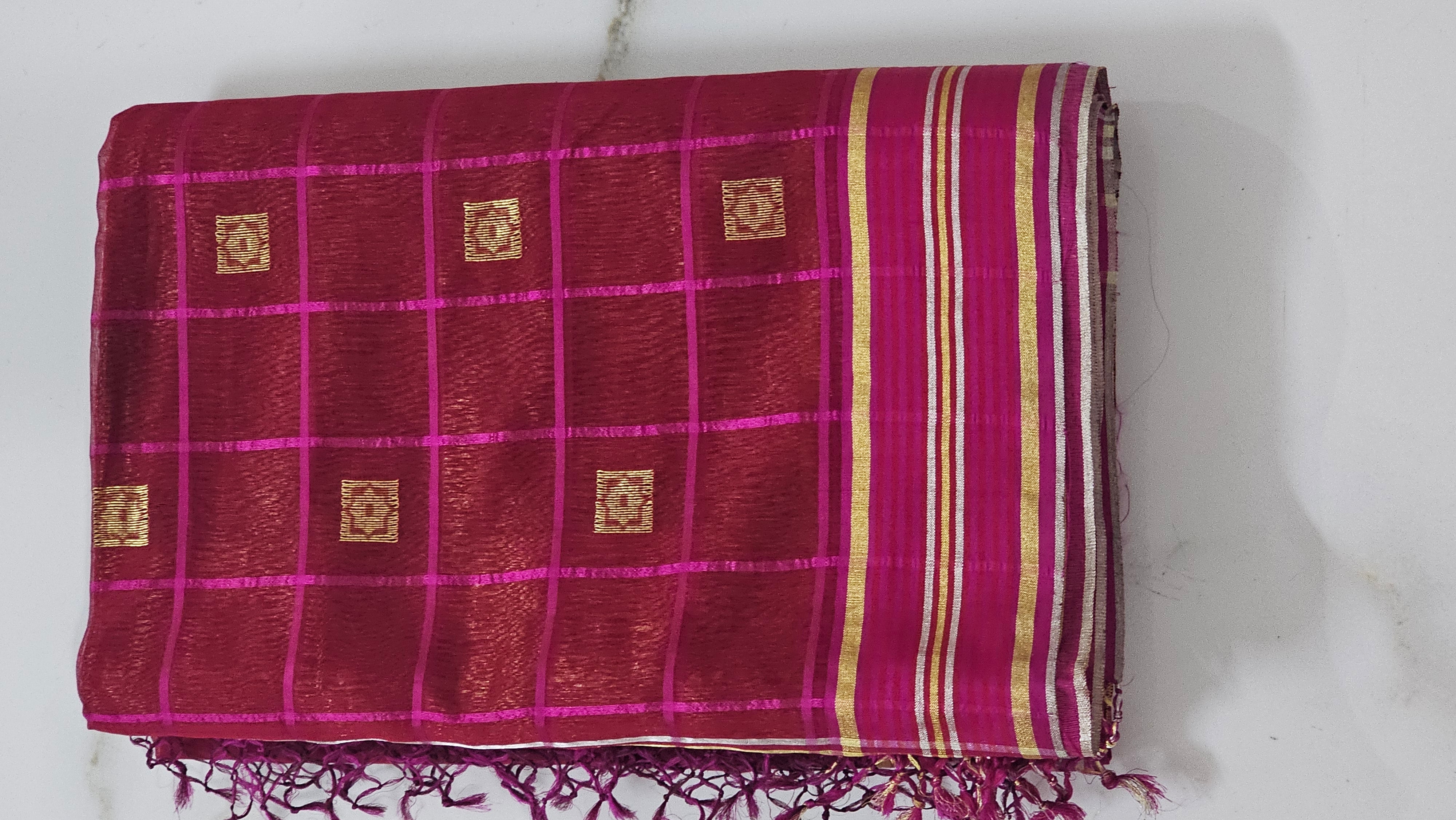 Maheshwari  square buti saree