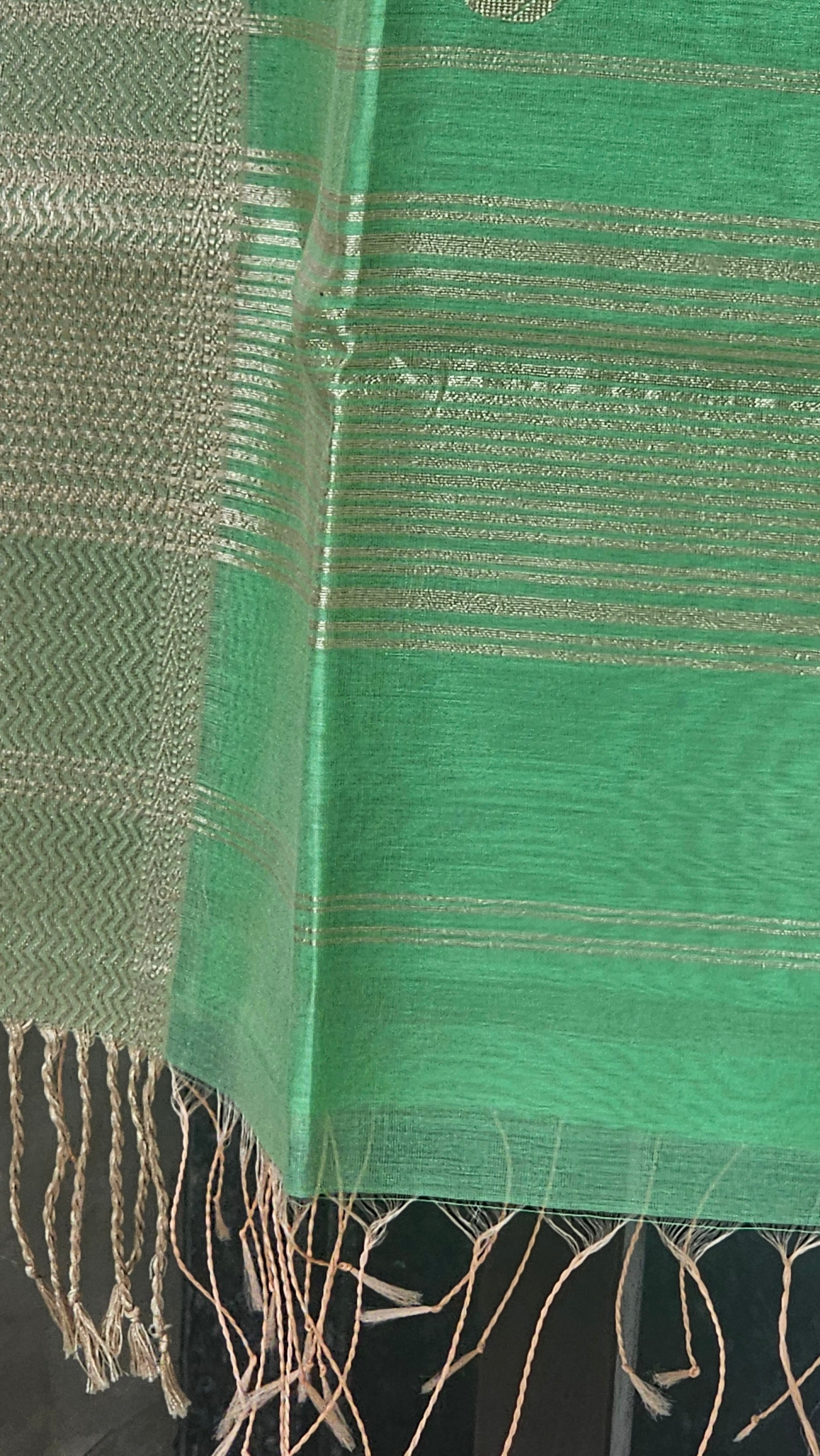 Botudar Resham  Borders maheshwari  Handwoven saree