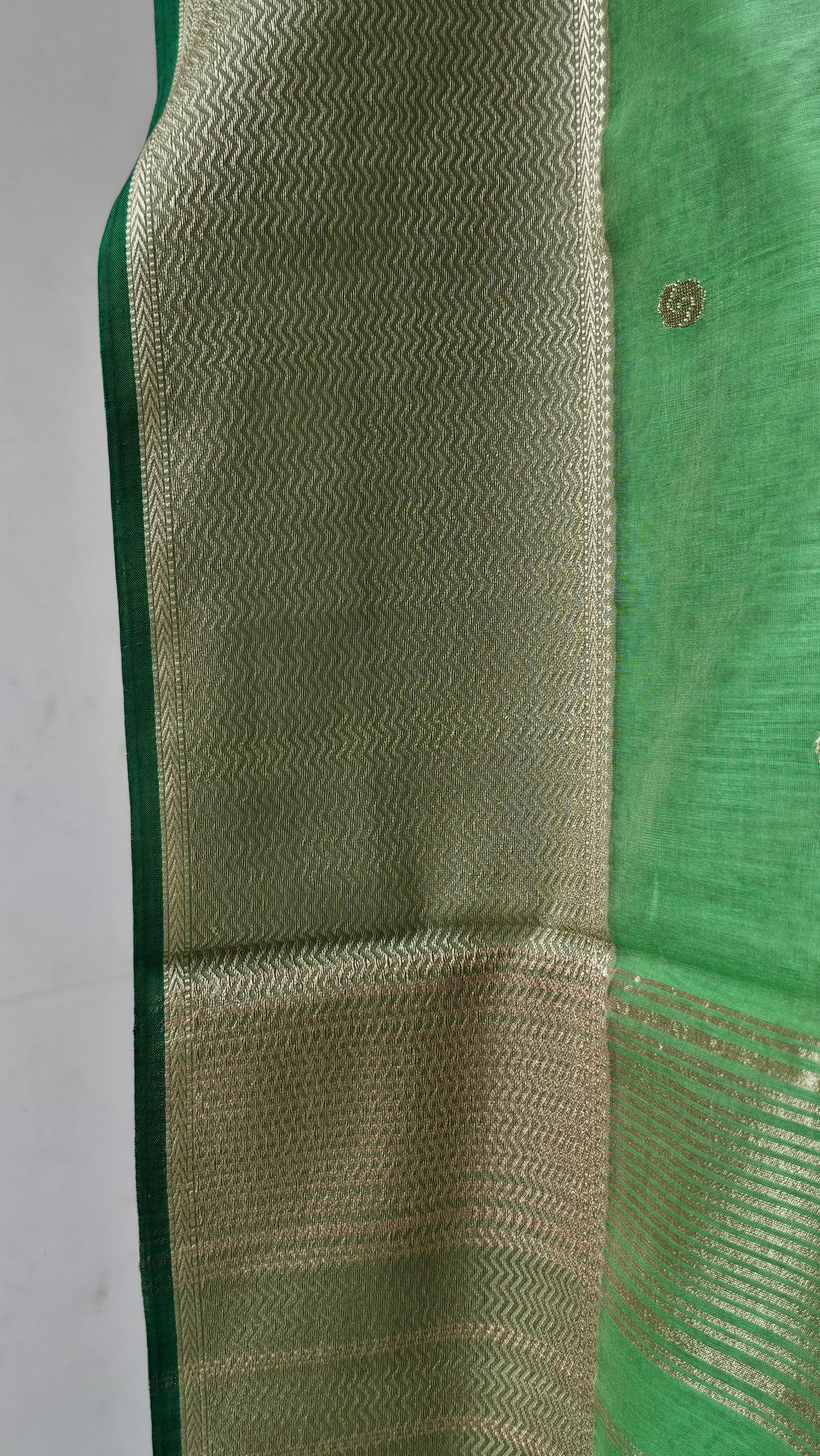 Botudar Resham  Borders maheshwari  Handwoven saree