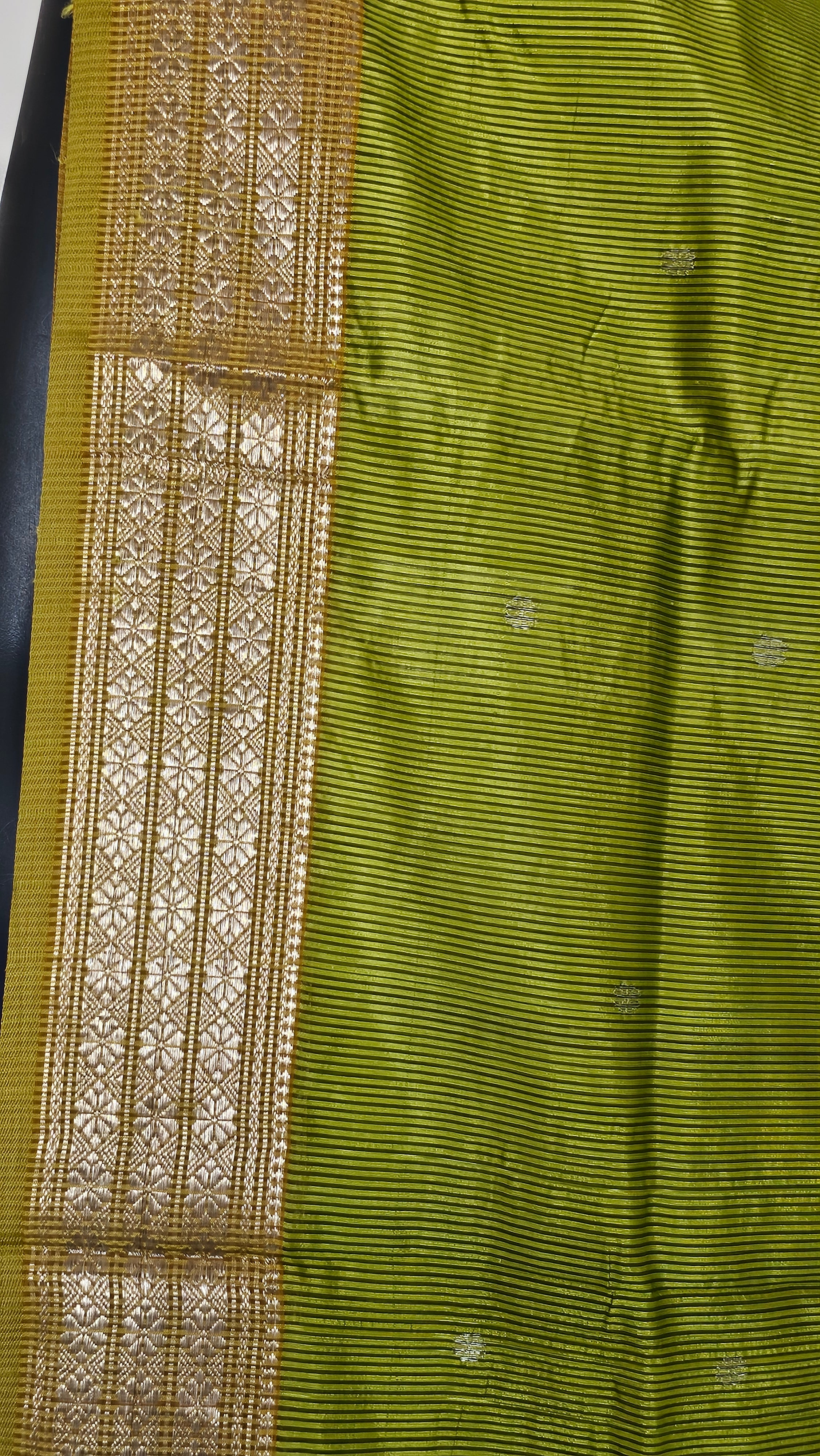 SilkXsilk 4 paddel maheshwari  Handwoven  indori saree 6.2 mtrs length with 1 mtr blouse