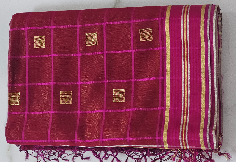 Maheshwari  square buti saree