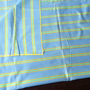Blouse piece with Weft Stripes.