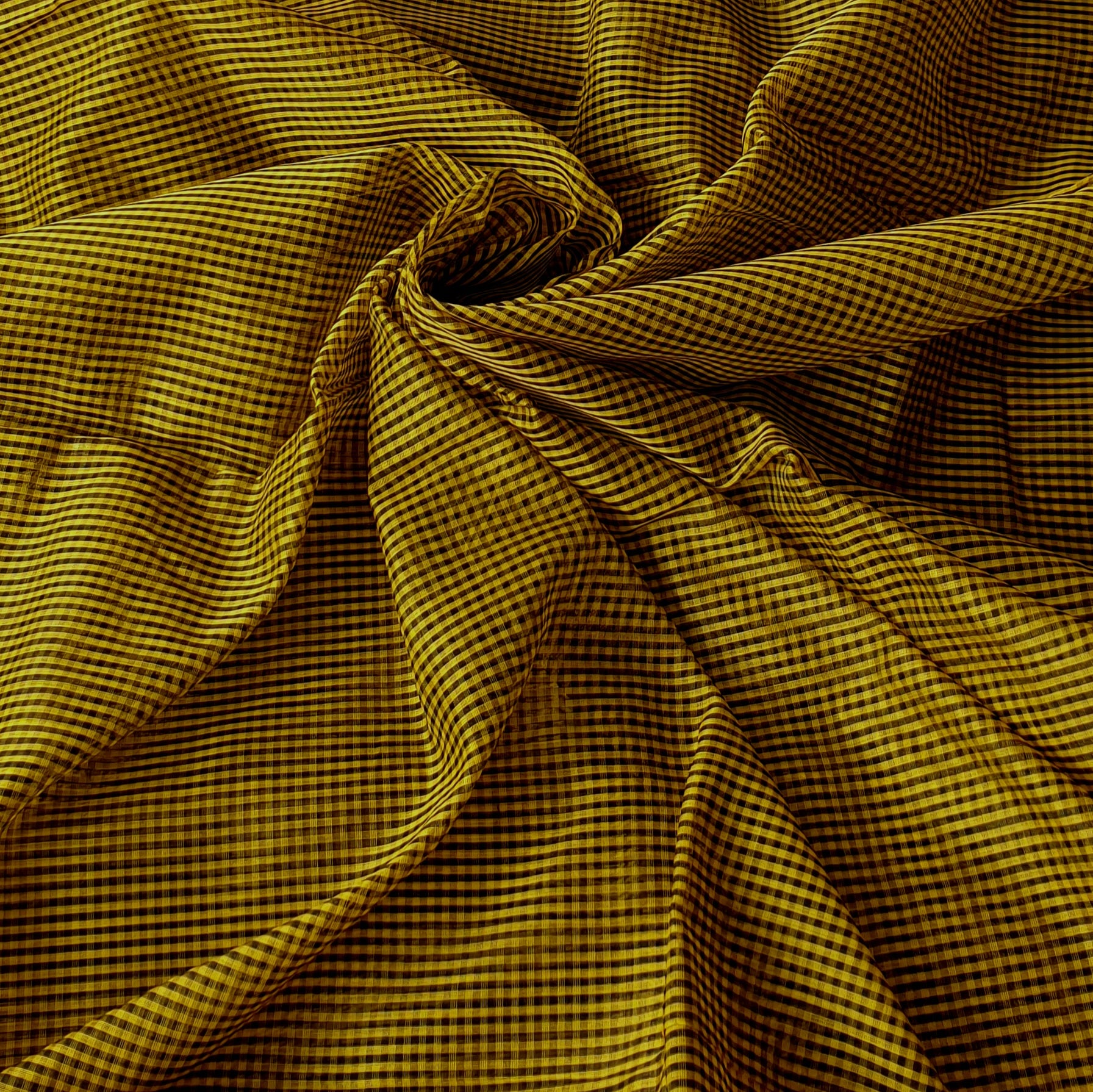 4×4 Checks running Fabrics in Yellow and Black.