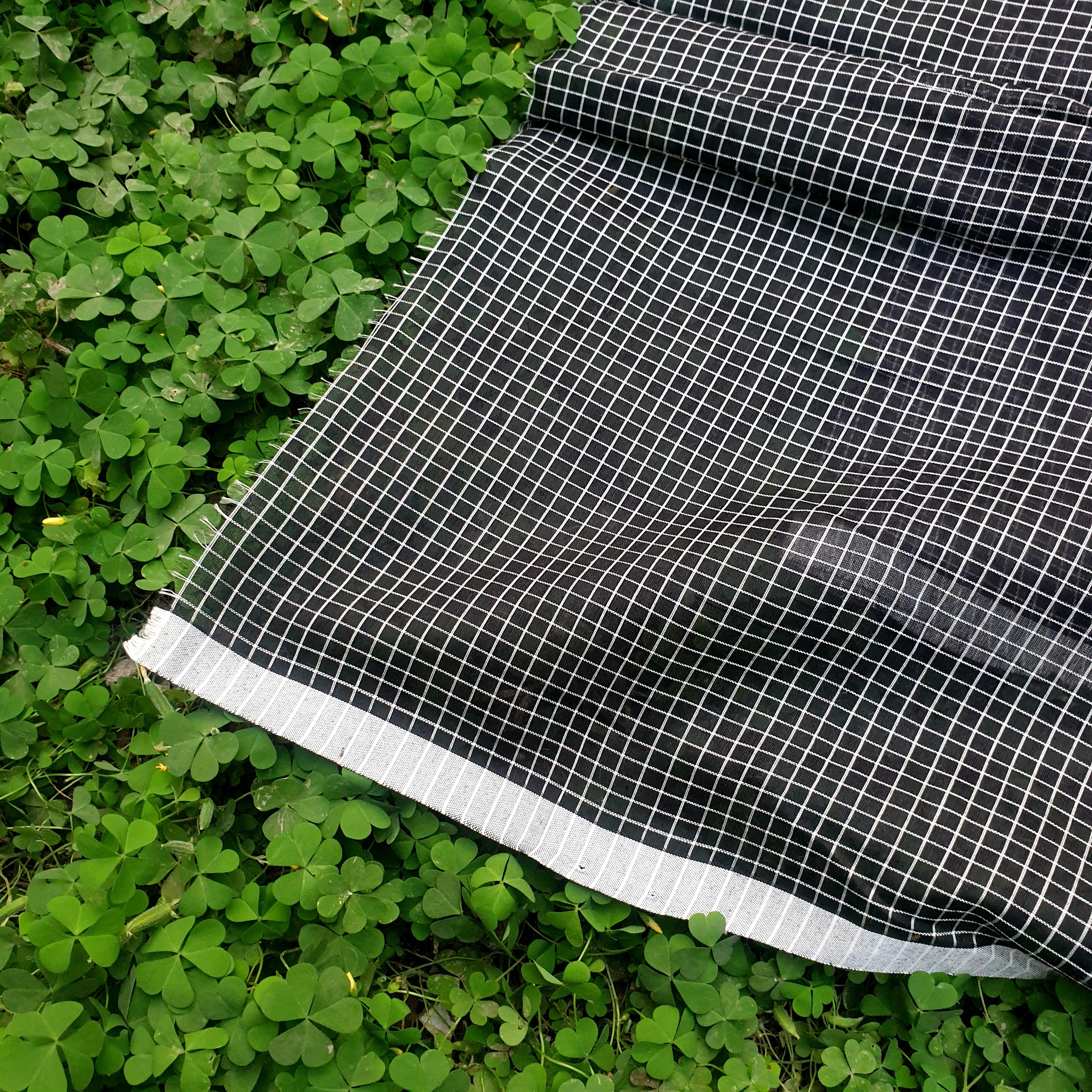 Black and White Checks Fabrics