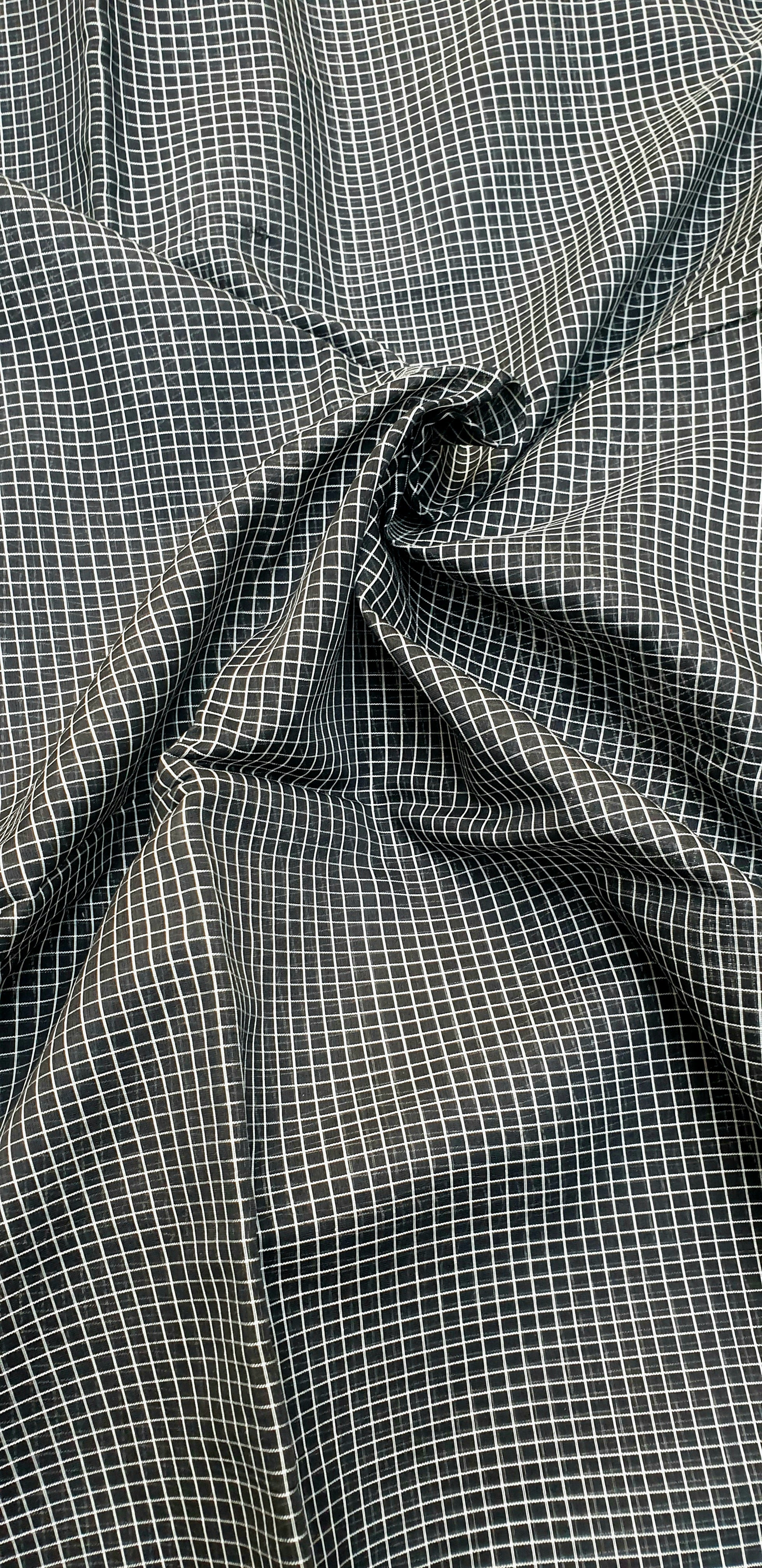 Black and White Checks Fabrics
